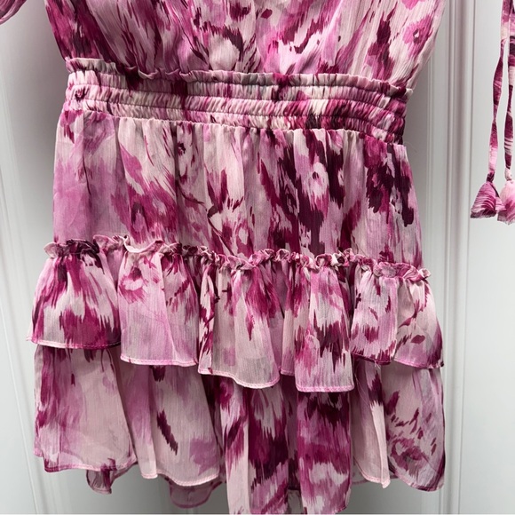 MISA Becca Dress in La Vie En Rose Pink Mini Dress - Picture 6 of 16